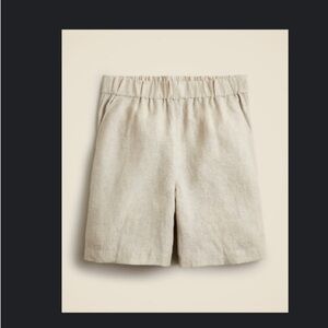 J Crew long tropez linen short